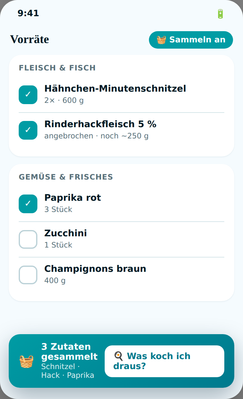 Vorrat sammeln
